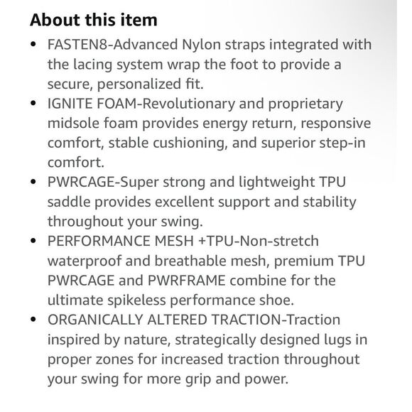 Puma Ignite Blaze Pro Golf Shoes - Women Size 6 - Black/Rosewater - Picture 12 of 12